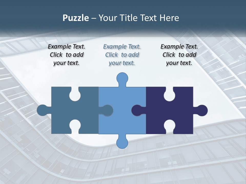 A Blue Building Powerpoint Presentation Template PowerPoint Template