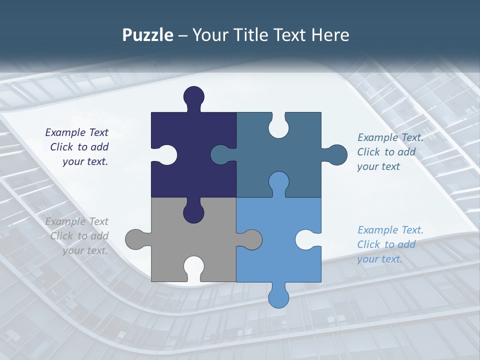 A Blue Building Powerpoint Presentation Template PowerPoint Template