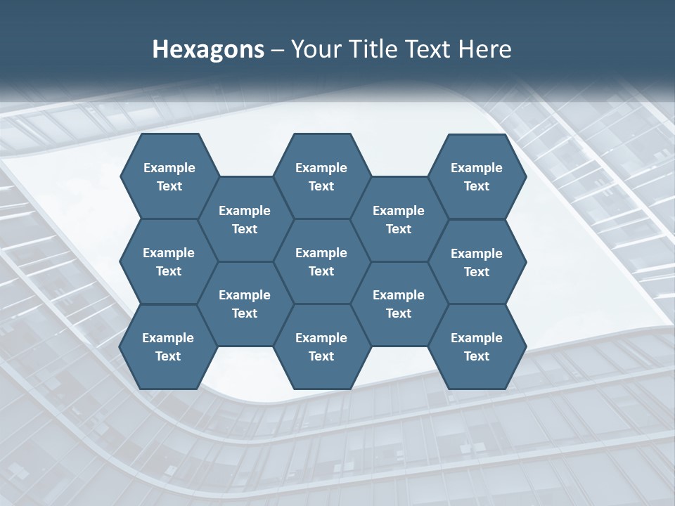 A Blue Building Powerpoint Presentation Template PowerPoint Template