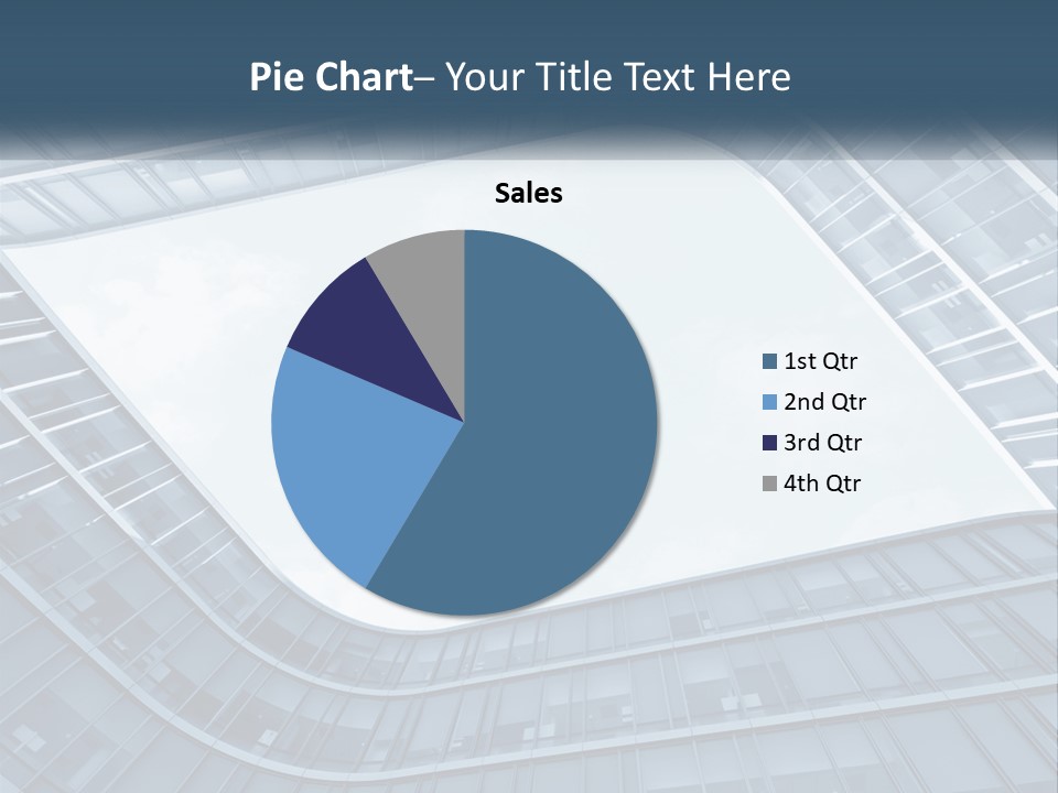 A Blue Building Powerpoint Presentation Template PowerPoint Template
