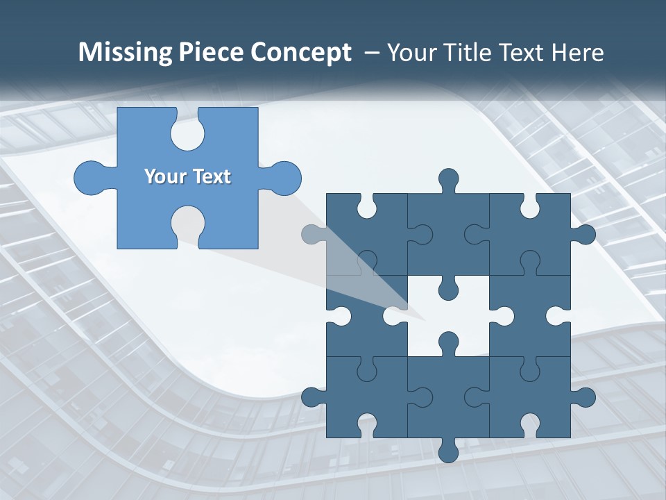 A Blue Building Powerpoint Presentation Template PowerPoint Template