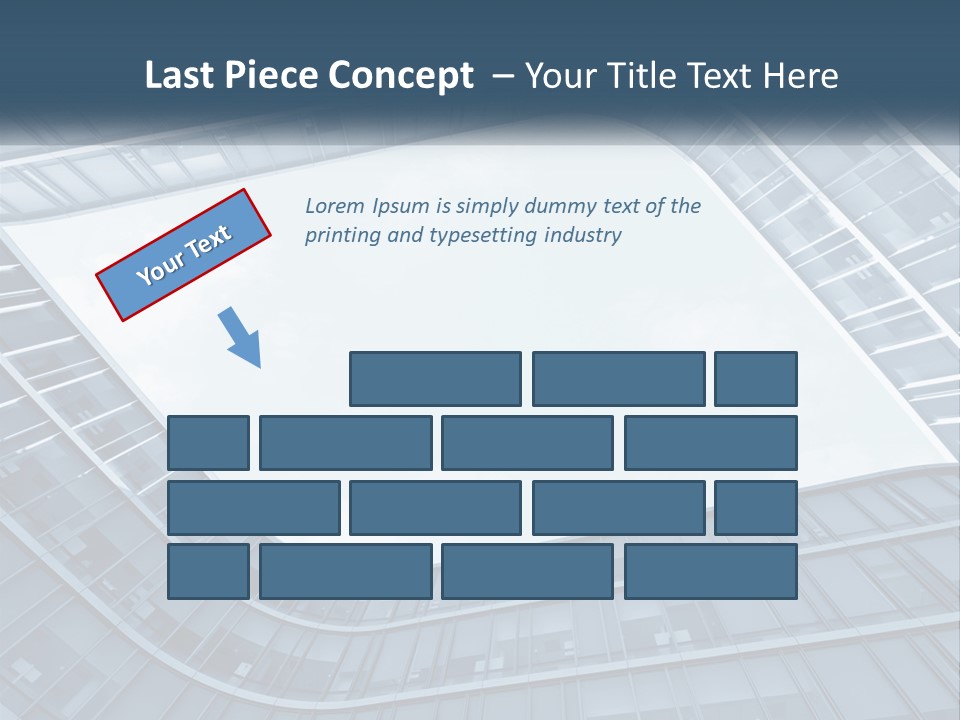 A Blue Building Powerpoint Presentation Template PowerPoint Template
