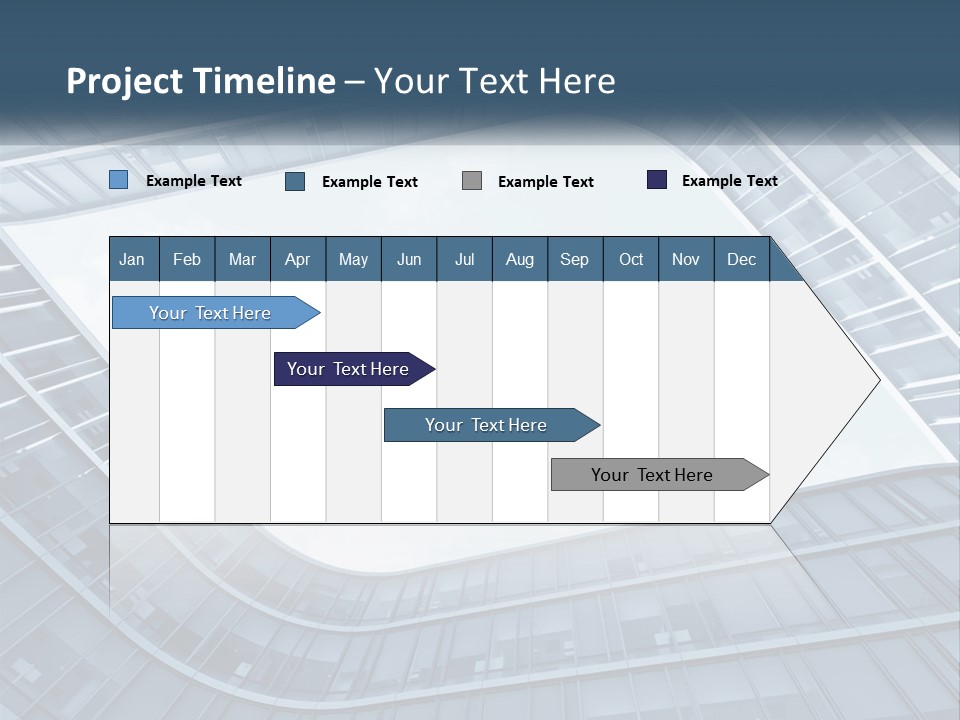 A Blue Building Powerpoint Presentation Template PowerPoint Template