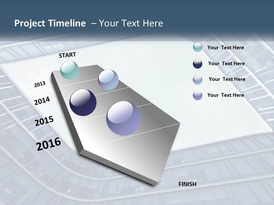 A Blue Building Powerpoint Presentation Template PowerPoint Template