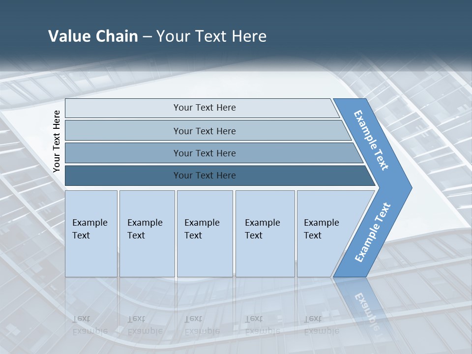 A Blue Building Powerpoint Presentation Template PowerPoint Template