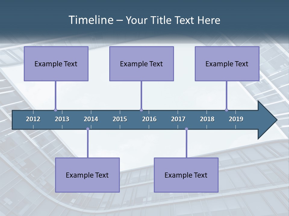 A Blue Building Powerpoint Presentation Template PowerPoint Template