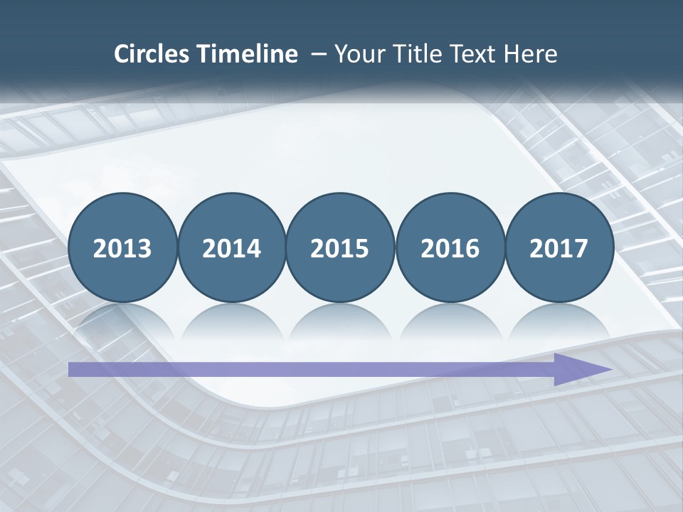 A Blue Building Powerpoint Presentation Template PowerPoint Template