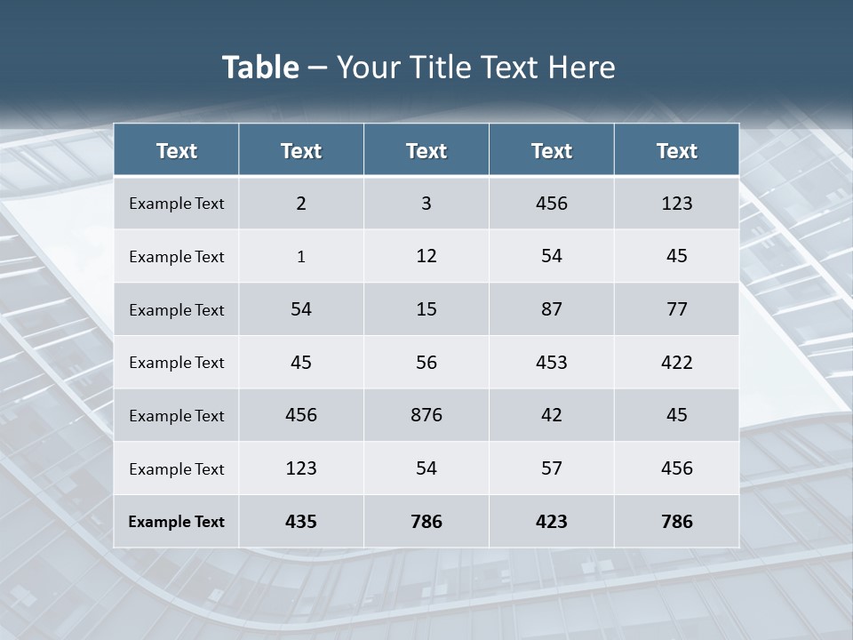 A Blue Building Powerpoint Presentation Template PowerPoint Template