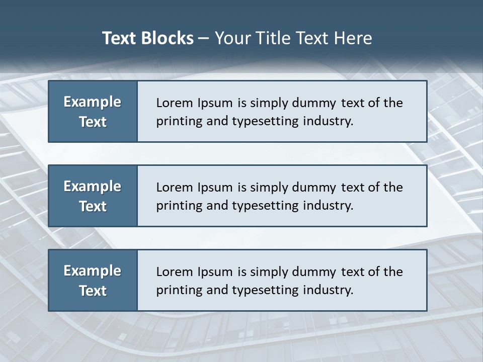 A Blue Building Powerpoint Presentation Template PowerPoint Template