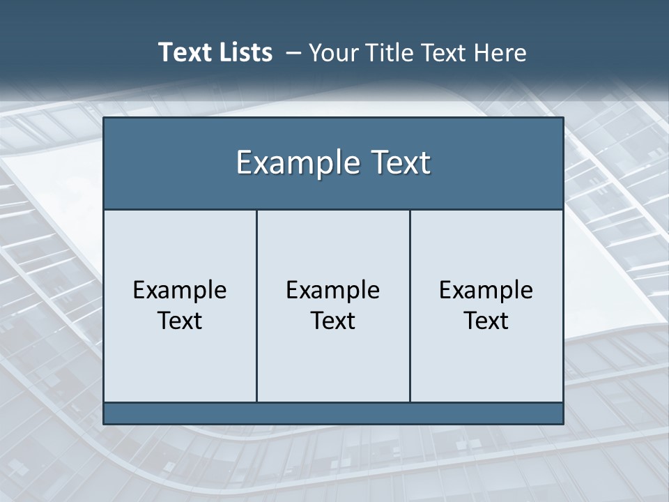 A Blue Building Powerpoint Presentation Template PowerPoint Template