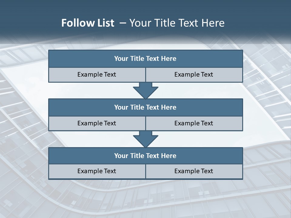 A Blue Building Powerpoint Presentation Template PowerPoint Template