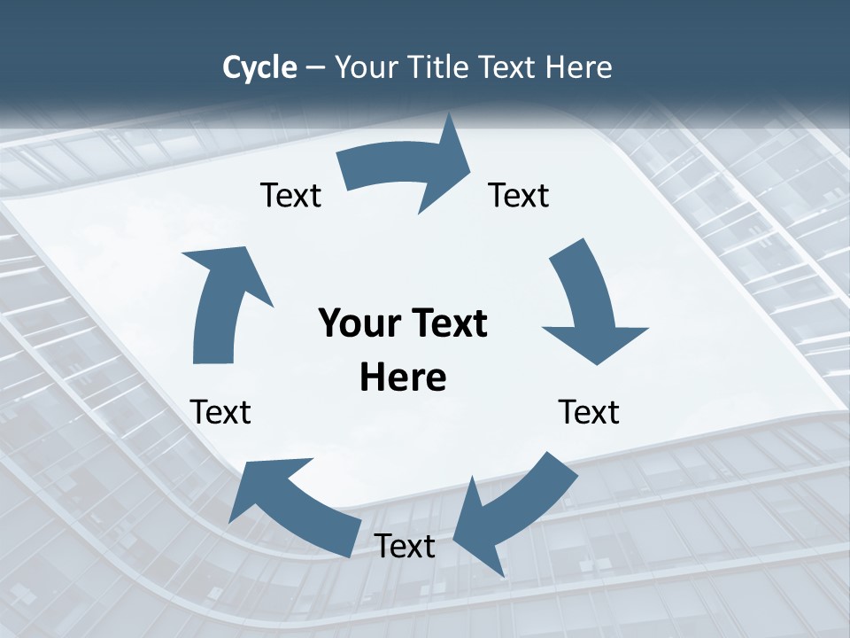 A Blue Building Powerpoint Presentation Template PowerPoint Template