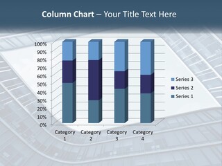 A Blue Building Powerpoint Presentation Template PowerPoint Template