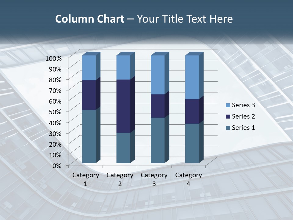 A Blue Building Powerpoint Presentation Template PowerPoint Template