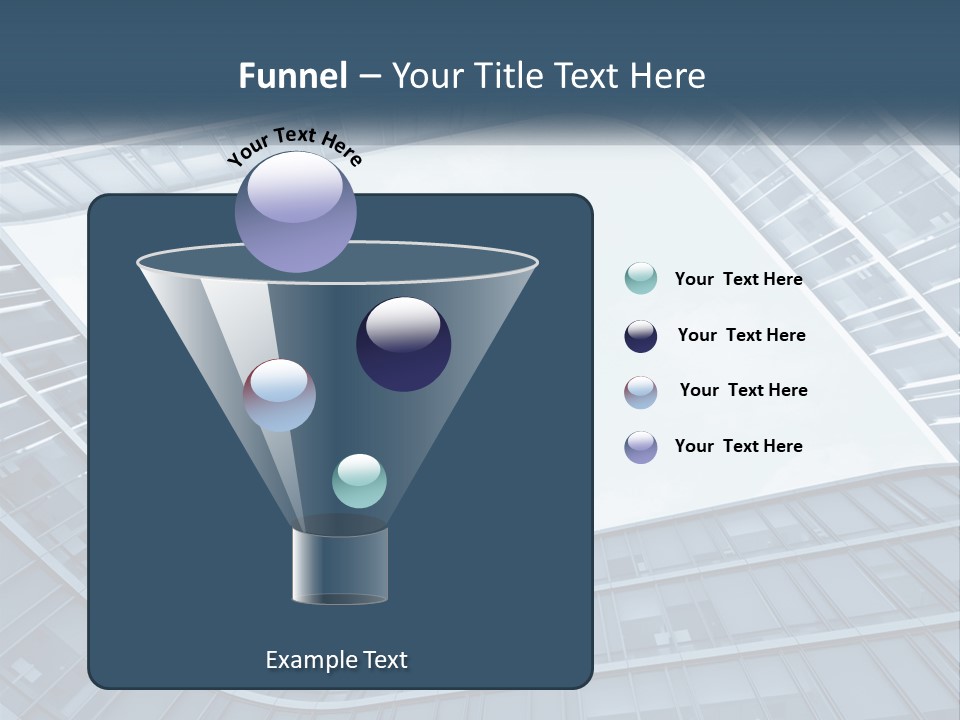 A Blue Building Powerpoint Presentation Template PowerPoint Template