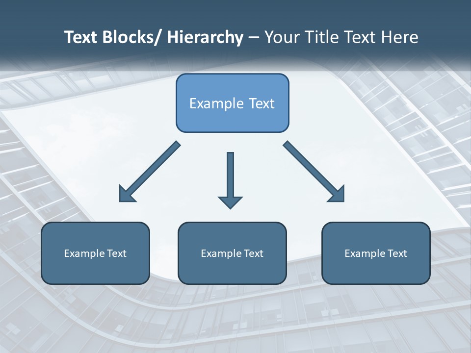 A Blue Building Powerpoint Presentation Template PowerPoint Template