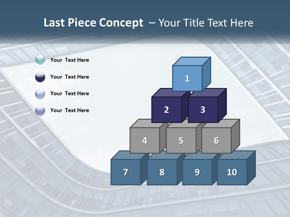 A Blue Building Powerpoint Presentation Template PowerPoint Template