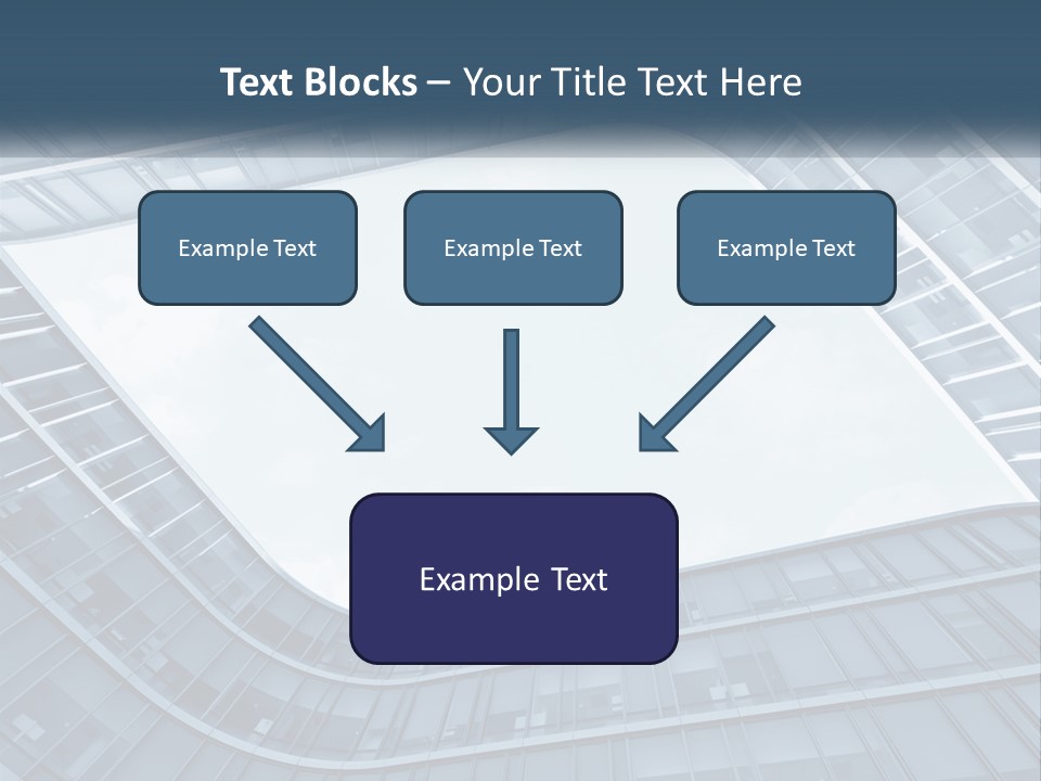 A Blue Building Powerpoint Presentation Template PowerPoint Template