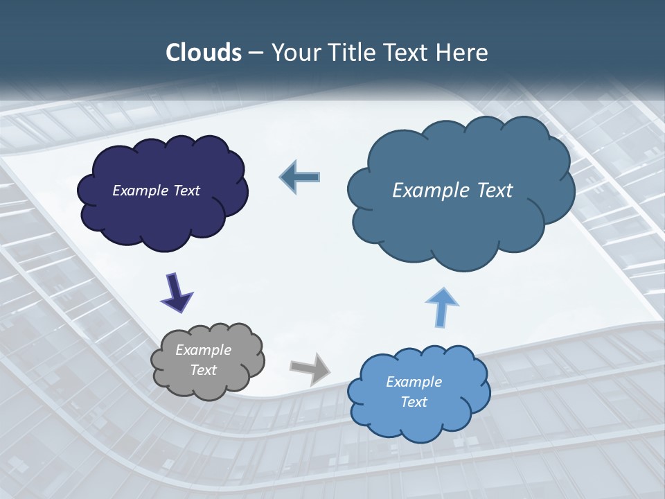 A Blue Building Powerpoint Presentation Template PowerPoint Template