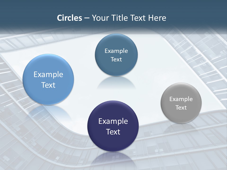 A Blue Building Powerpoint Presentation Template PowerPoint Template