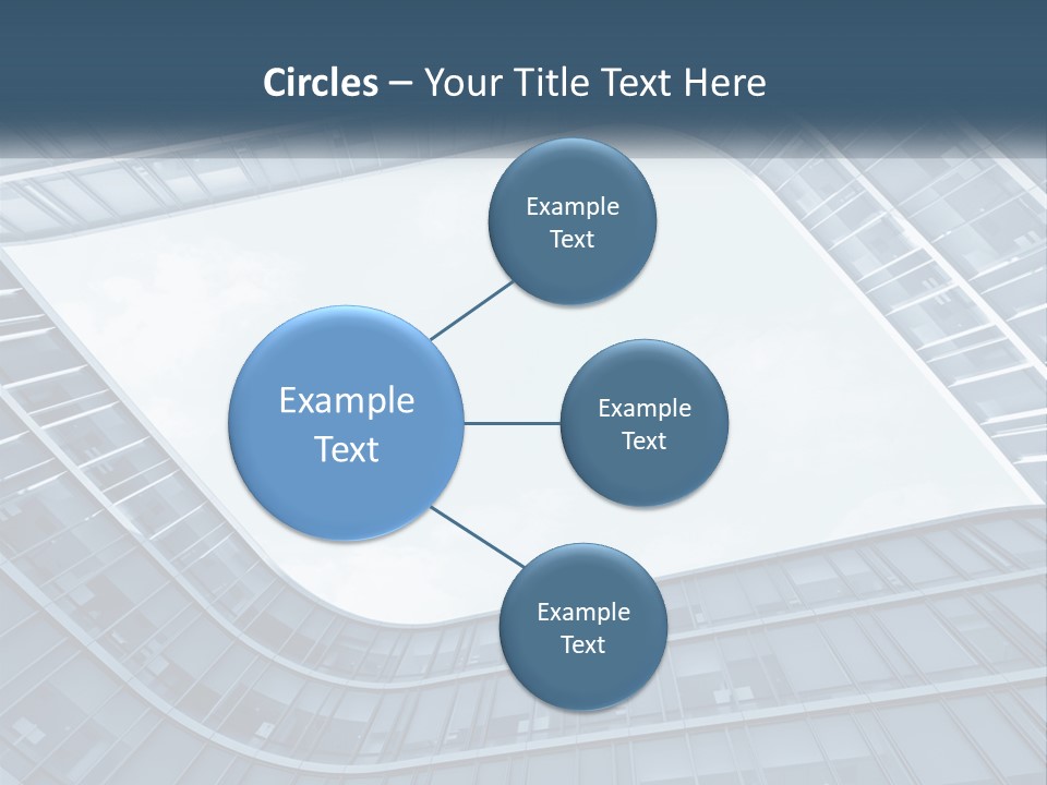A Blue Building Powerpoint Presentation Template PowerPoint Template