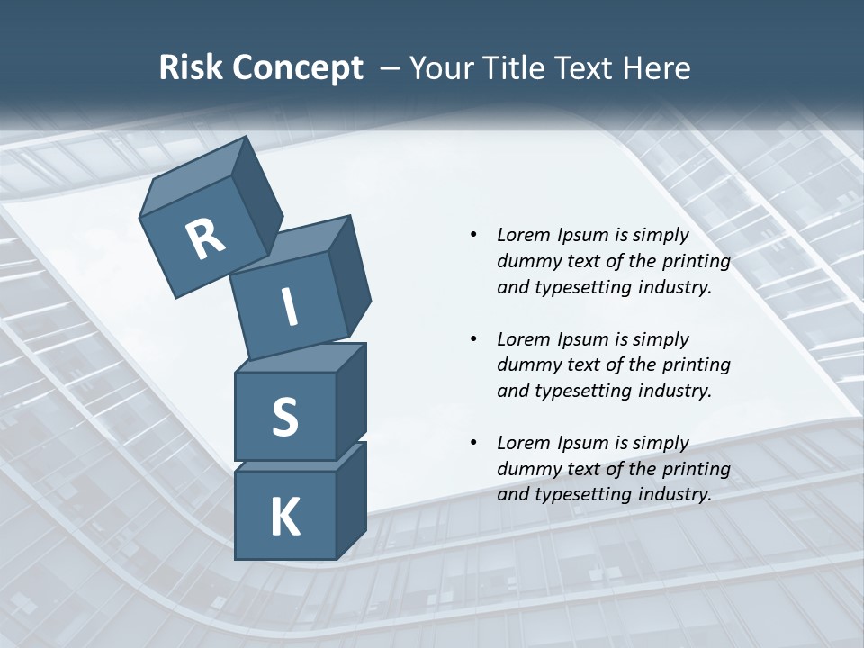 A Blue Building Powerpoint Presentation Template PowerPoint Template