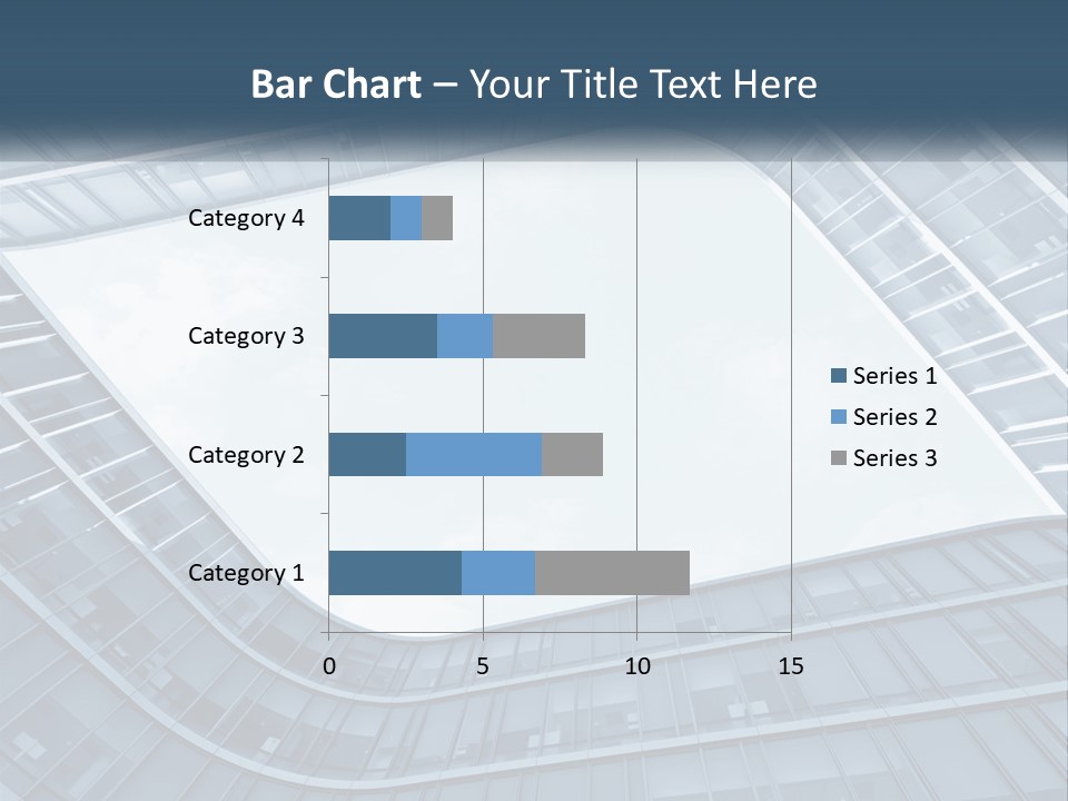 A Blue Building Powerpoint Presentation Template PowerPoint Template
