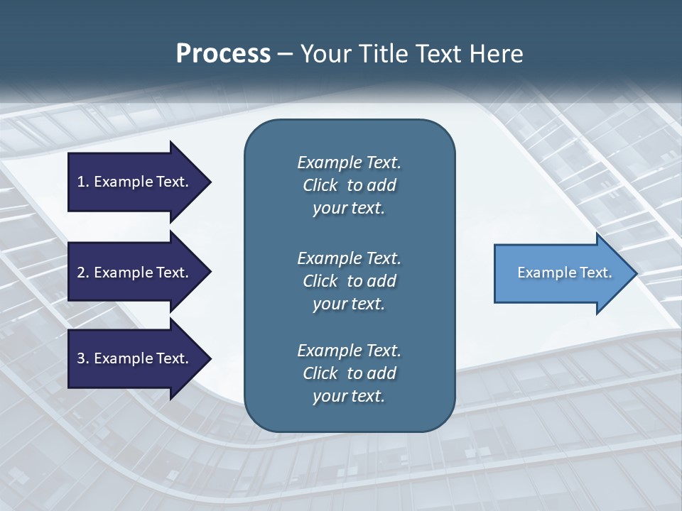 A Blue Building Powerpoint Presentation Template PowerPoint Template