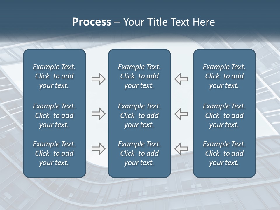 A Blue Building Powerpoint Presentation Template PowerPoint Template