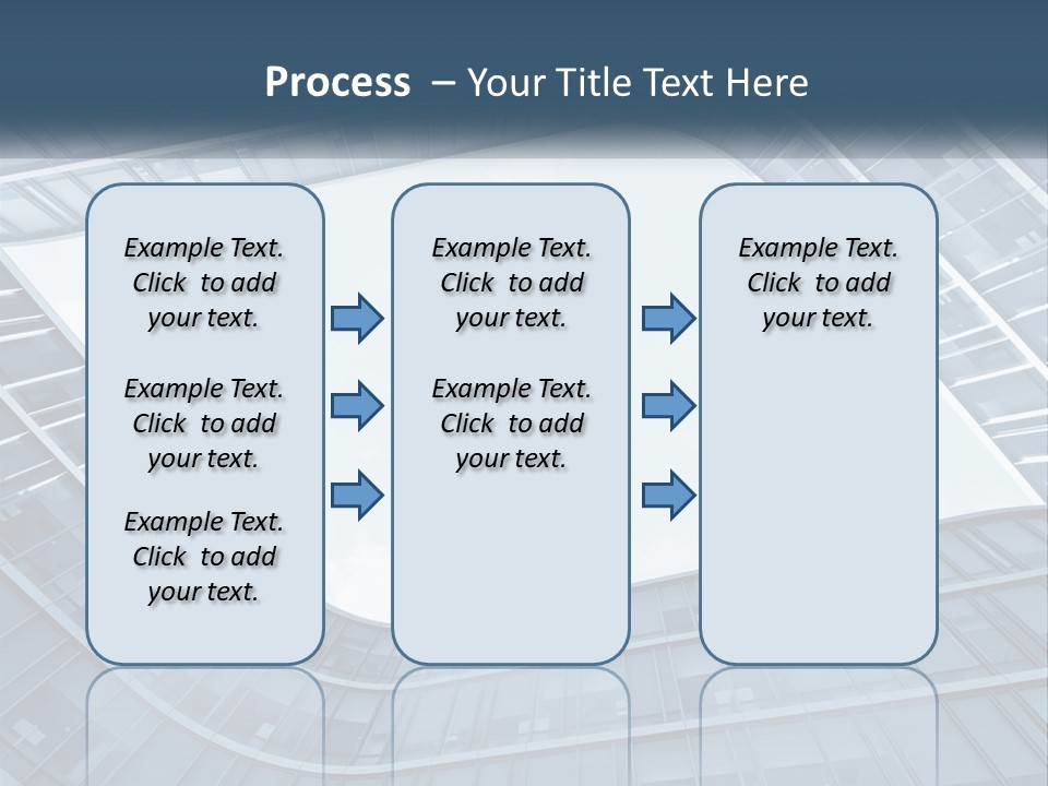 A Blue Building Powerpoint Presentation Template PowerPoint Template
