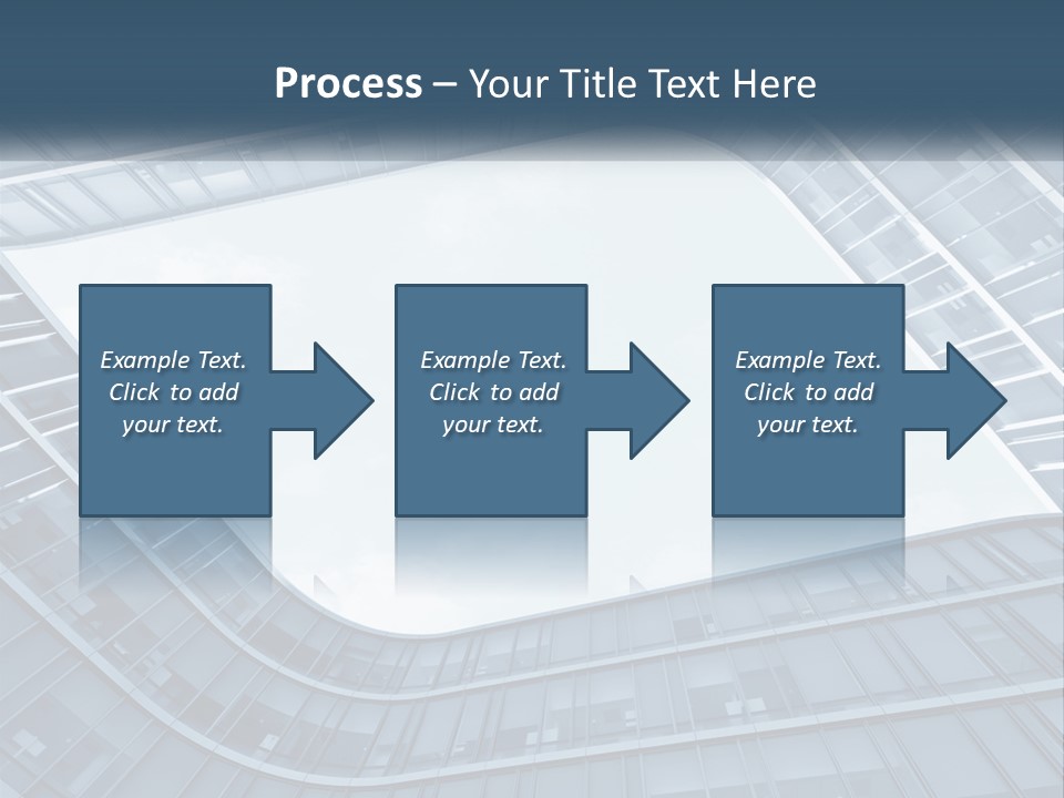 A Blue Building Powerpoint Presentation Template PowerPoint Template