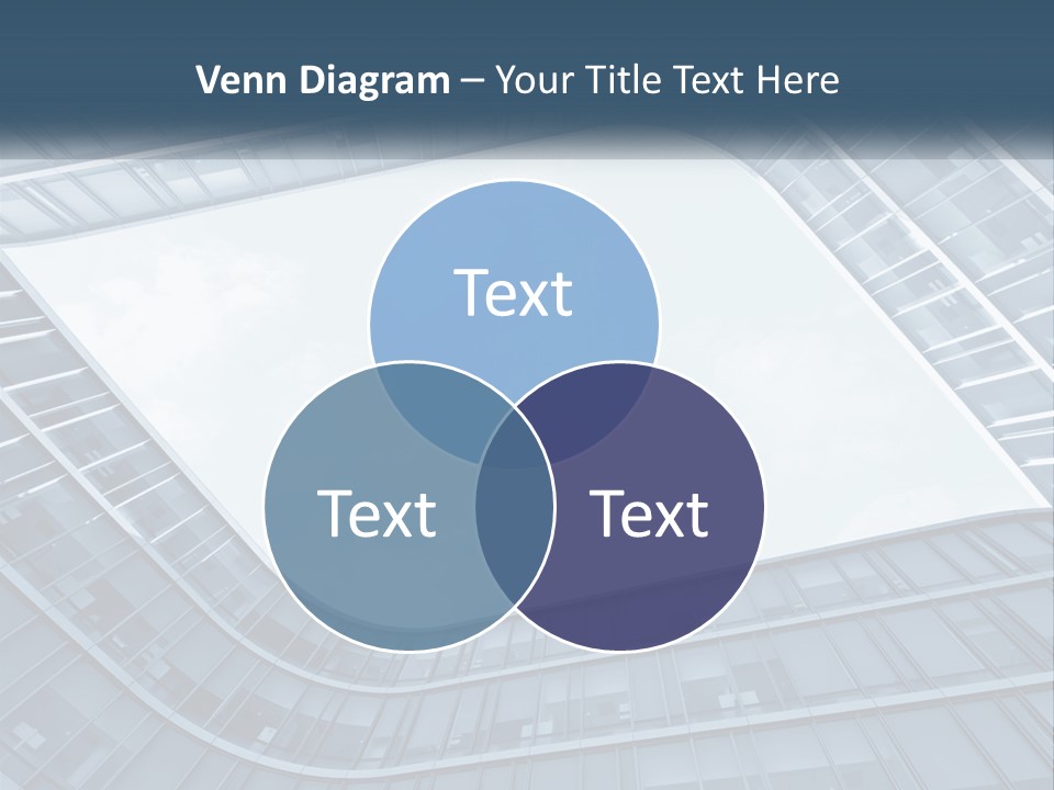 A Blue Building Powerpoint Presentation Template PowerPoint Template