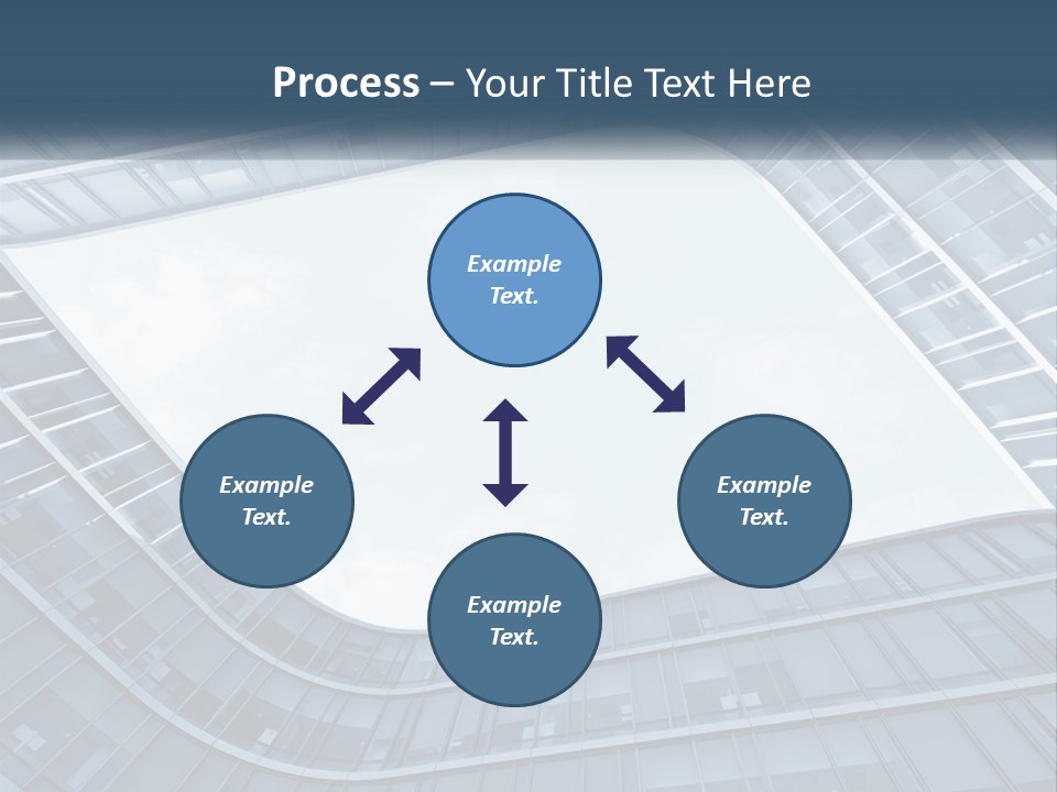 A Blue Building Powerpoint Presentation Template PowerPoint Template