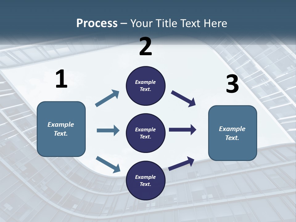 A Blue Building Powerpoint Presentation Template PowerPoint Template