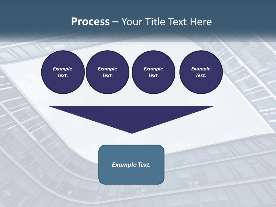 A Blue Building Powerpoint Presentation Template PowerPoint Template