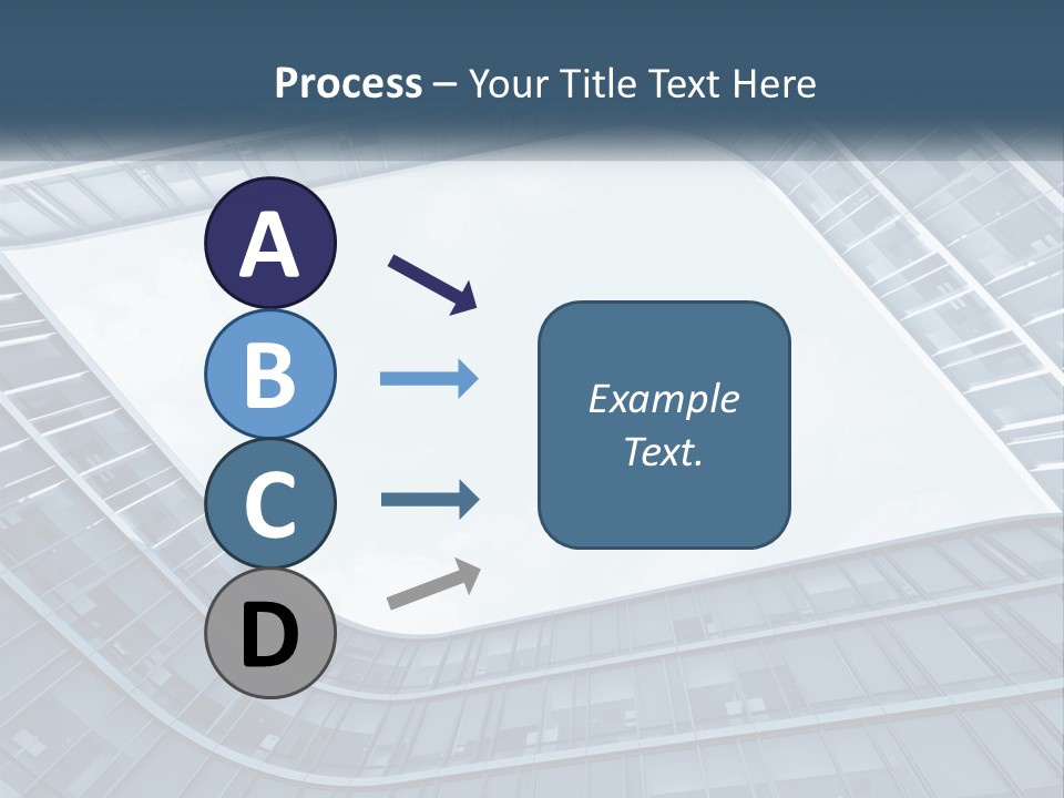 A Blue Building Powerpoint Presentation Template PowerPoint Template