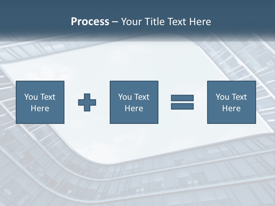 A Blue Building Powerpoint Presentation Template PowerPoint Template