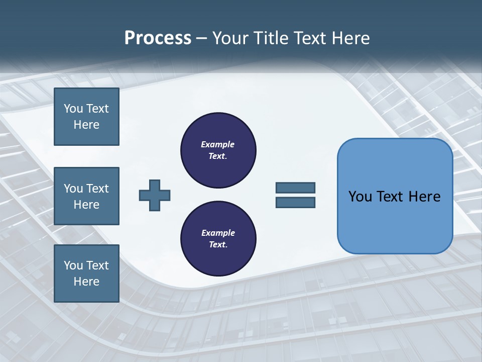 A Blue Building Powerpoint Presentation Template PowerPoint Template