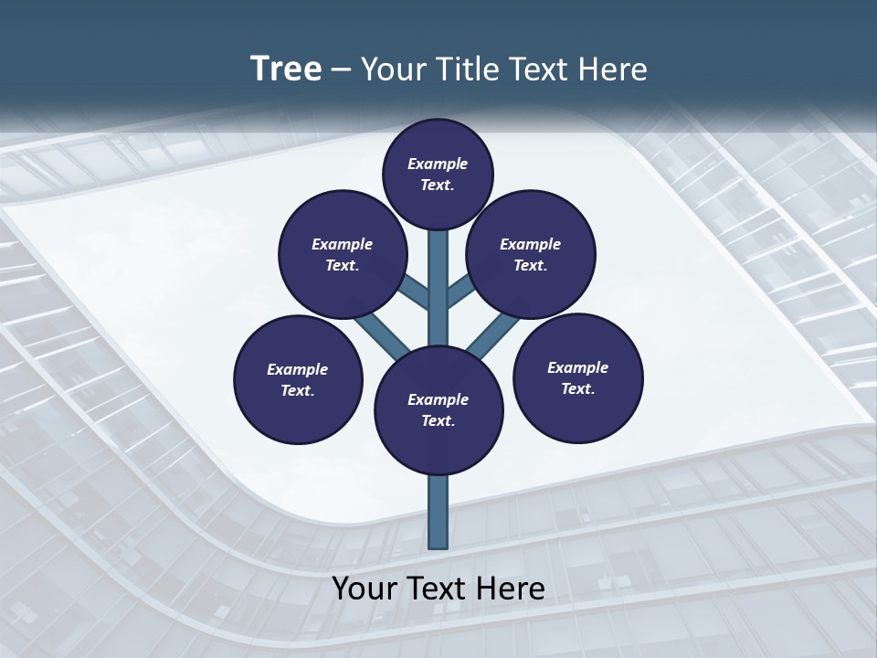 A Blue Building Powerpoint Presentation Template PowerPoint Template