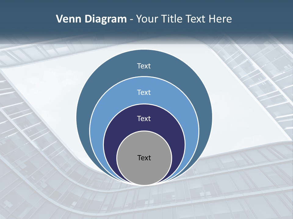 A Blue Building Powerpoint Presentation Template PowerPoint Template
