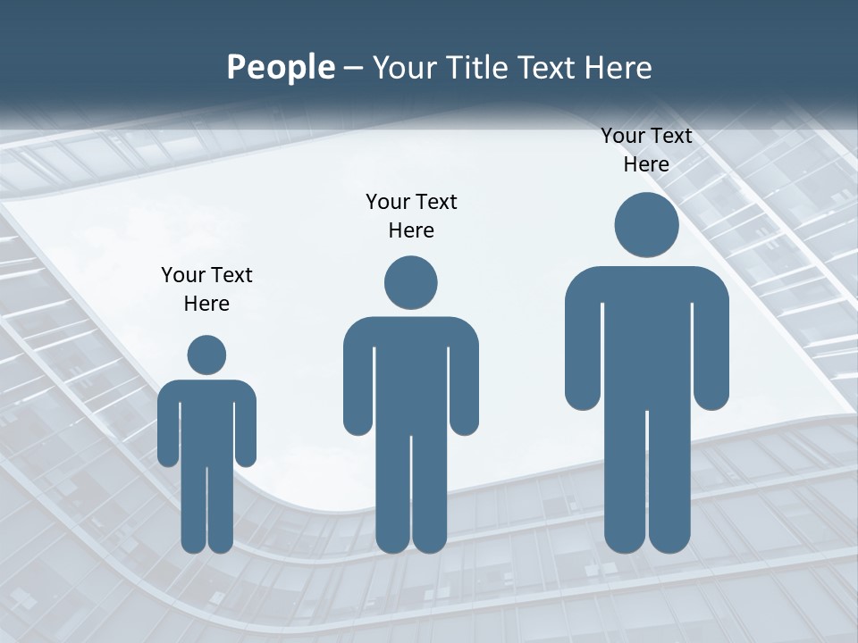 A Blue Building Powerpoint Presentation Template PowerPoint Template
