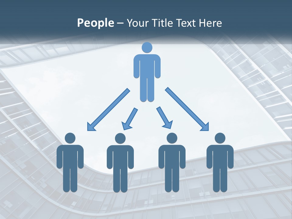 A Blue Building Powerpoint Presentation Template PowerPoint Template
