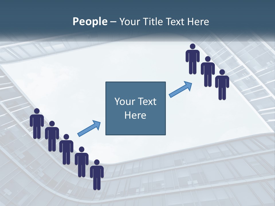 A Blue Building Powerpoint Presentation Template PowerPoint Template