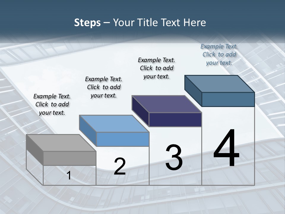 A Blue Building Powerpoint Presentation Template PowerPoint Template