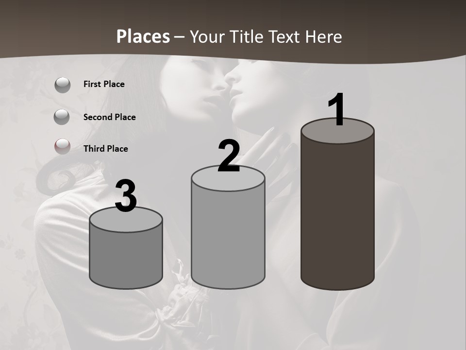 Two Women Are Touching Each Other With Their Hands PowerPoint Template