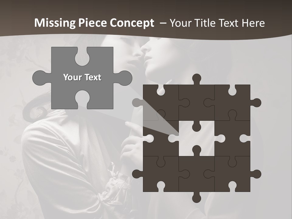 Two Women Are Touching Each Other With Their Hands PowerPoint Template