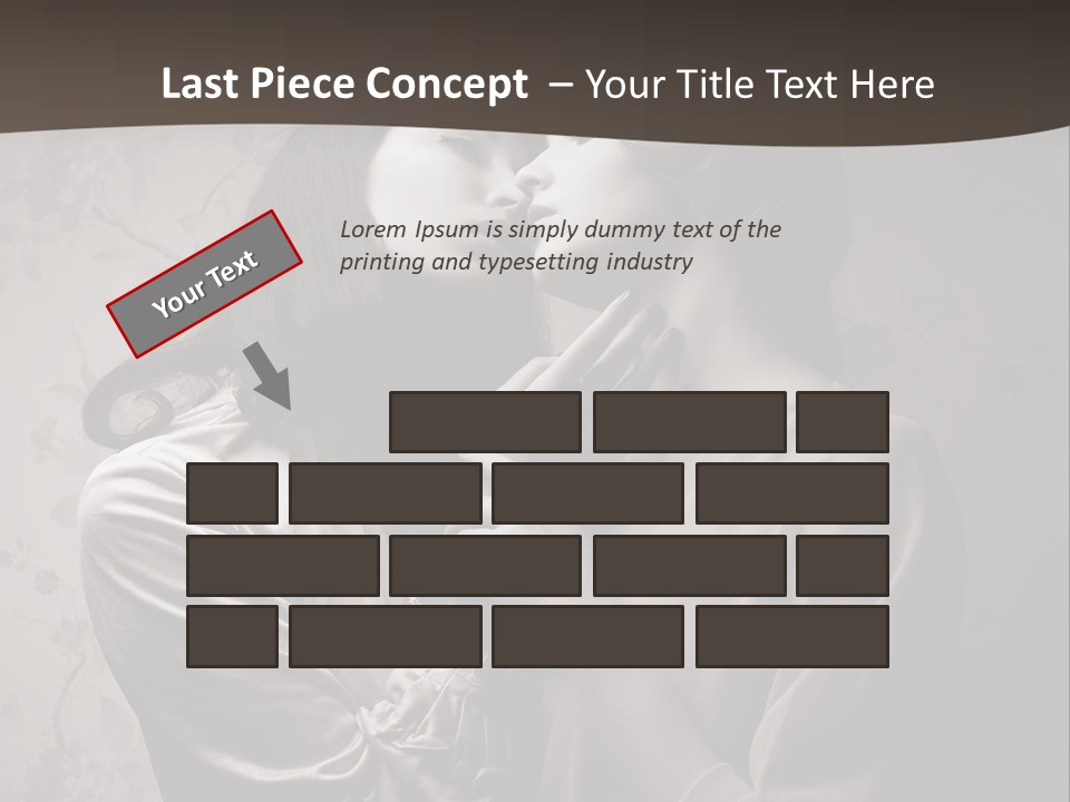 Two Women Are Touching Each Other With Their Hands PowerPoint Template