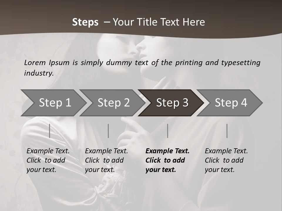 Two Women Are Touching Each Other With Their Hands PowerPoint Template