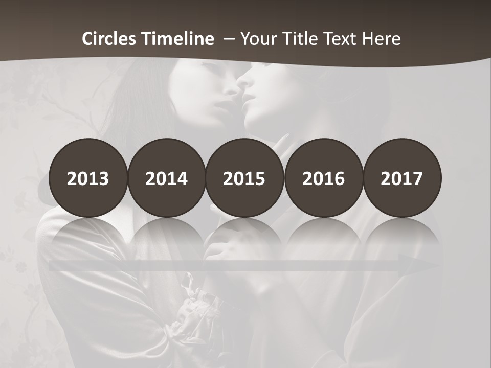 Two Women Are Touching Each Other With Their Hands PowerPoint Template