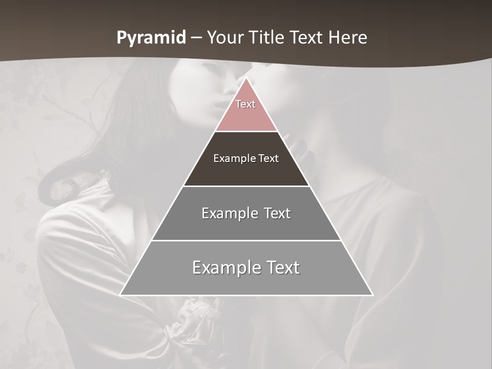 Two Women Are Touching Each Other With Their Hands PowerPoint Template